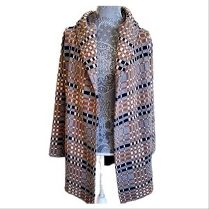 Anthropologie Field and Flower Wool Cardigan Hooded Sweater Jacket Coat